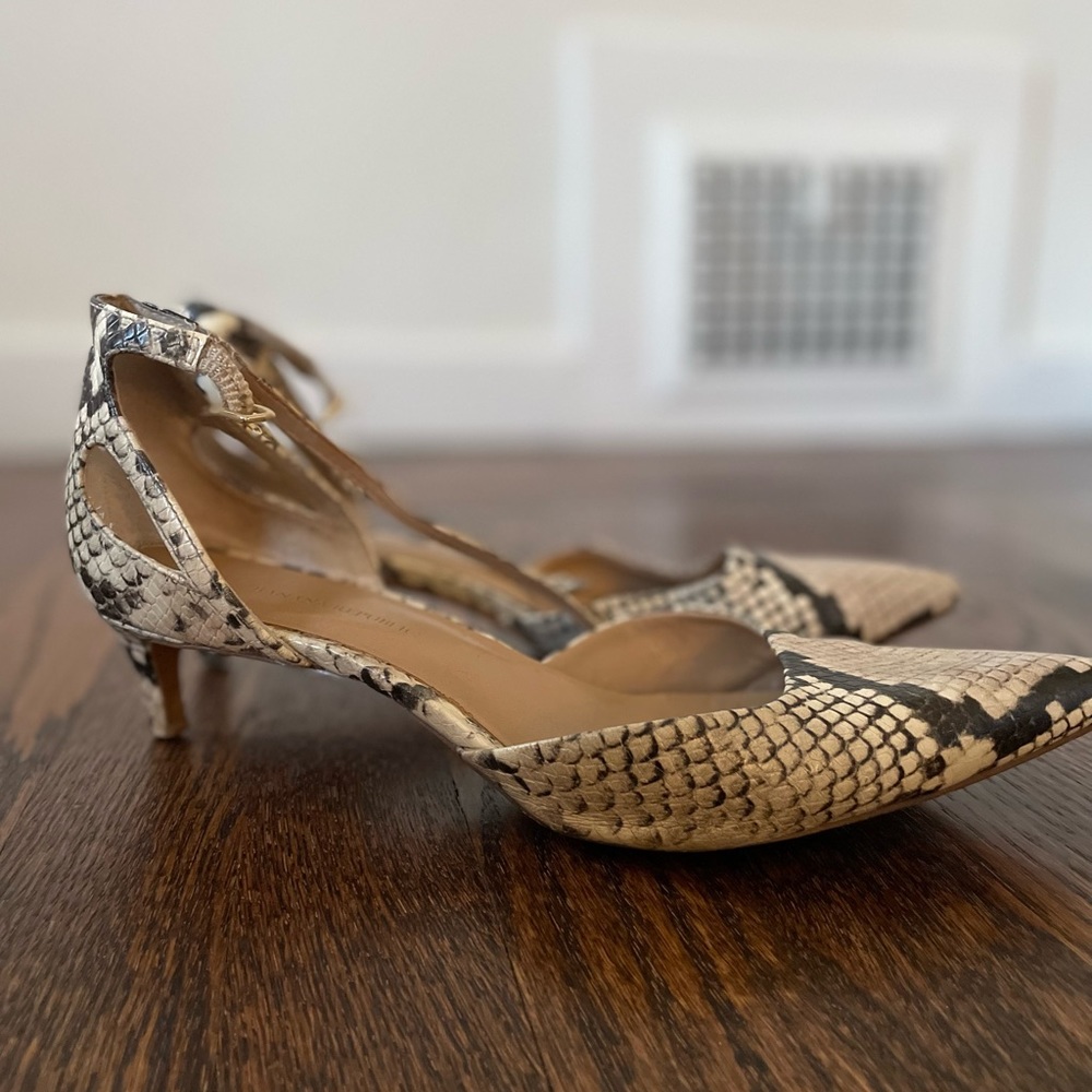 Snake skin heels